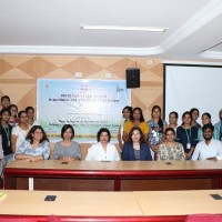 Ann Phua and IWFCI India National Chapter members with staff and students of Biotechnology Department, Pillai College of Arts, Commerce and Science
